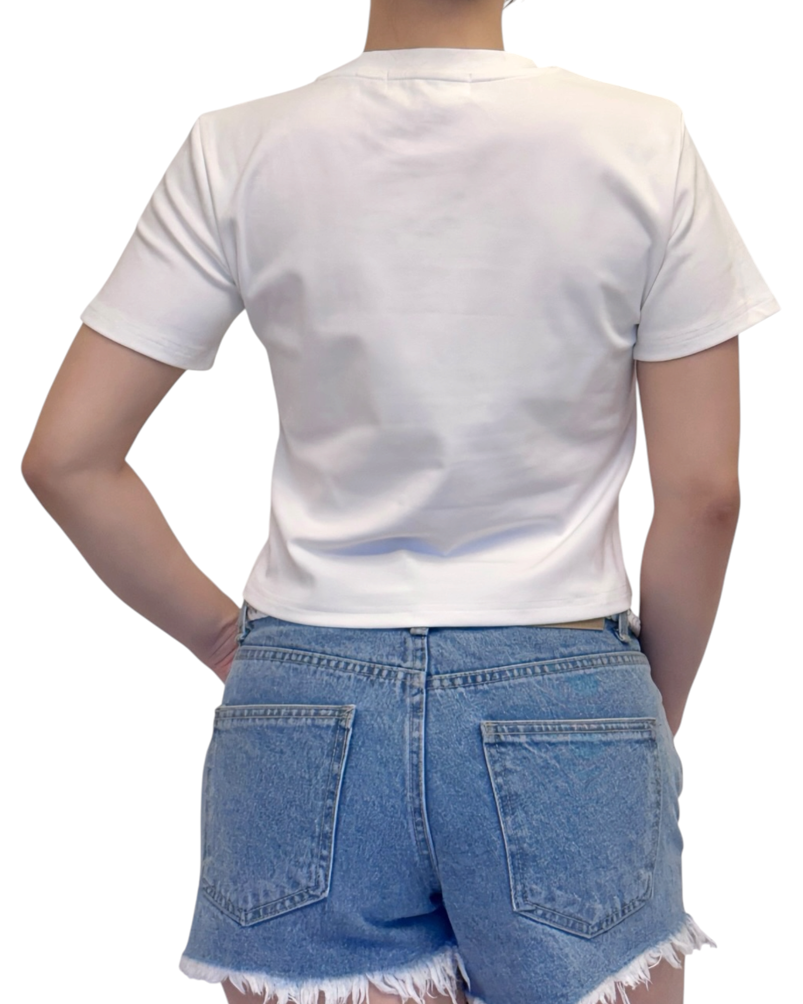 HEAD IN THE CLOUDS 天使 Crop Tee