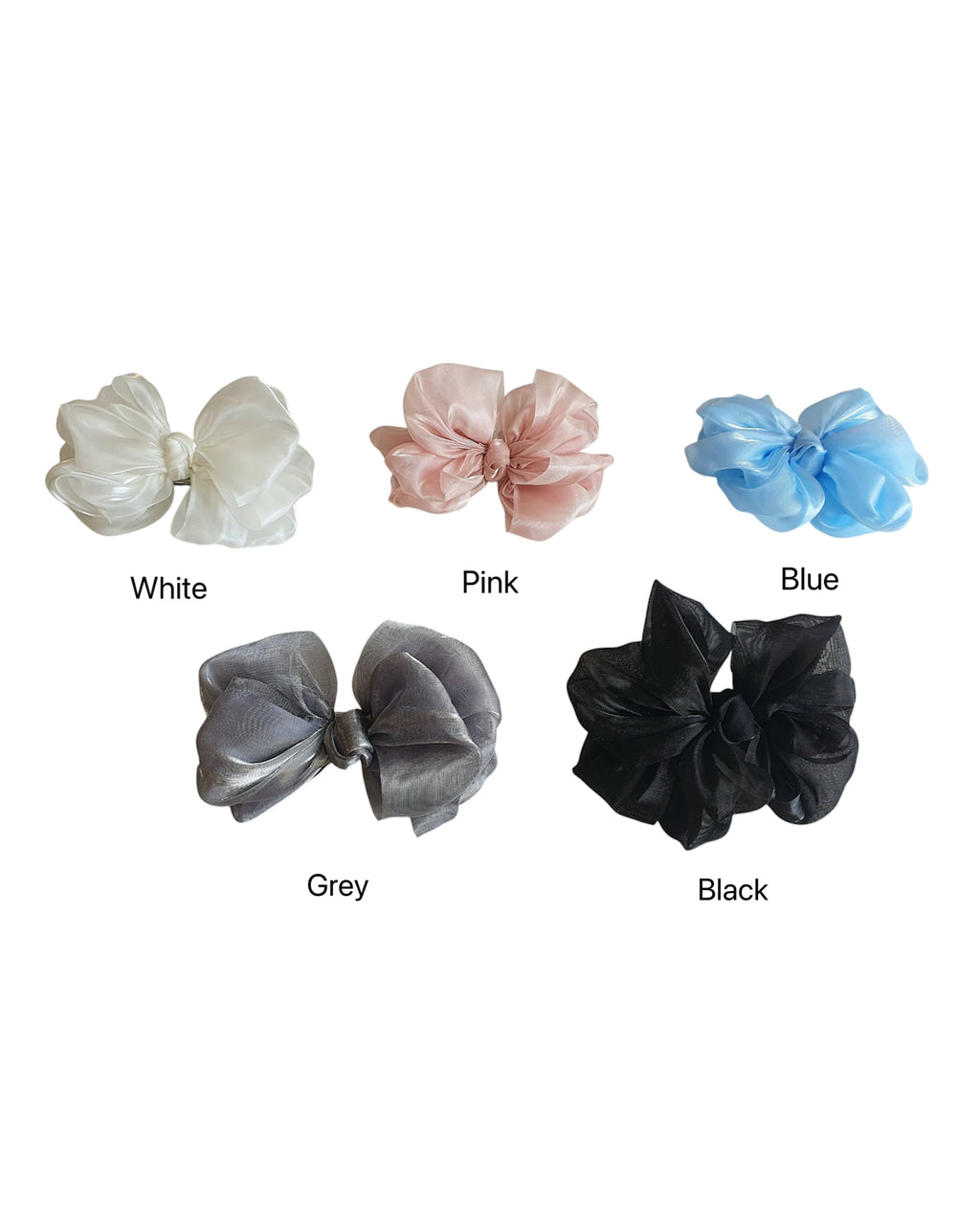 Elegant Organza Bow Hair Clip  
氣質透紗蝴蝶結髮夾