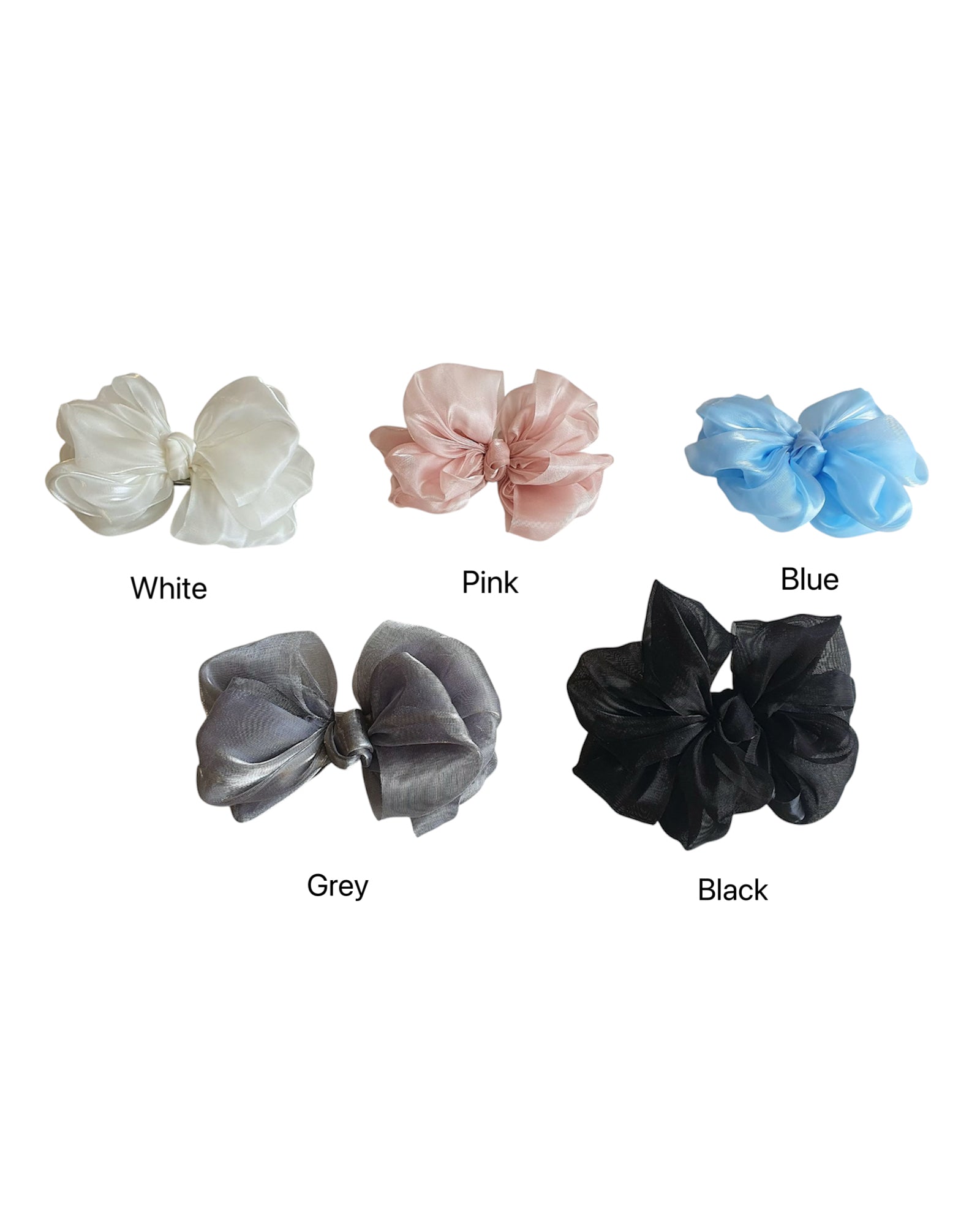 Elegant Organza Bow Hair Clip  
氣質透紗蝴蝶結髮夾