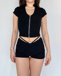 Allure Zip Sculpt Set (Top + Shorts)