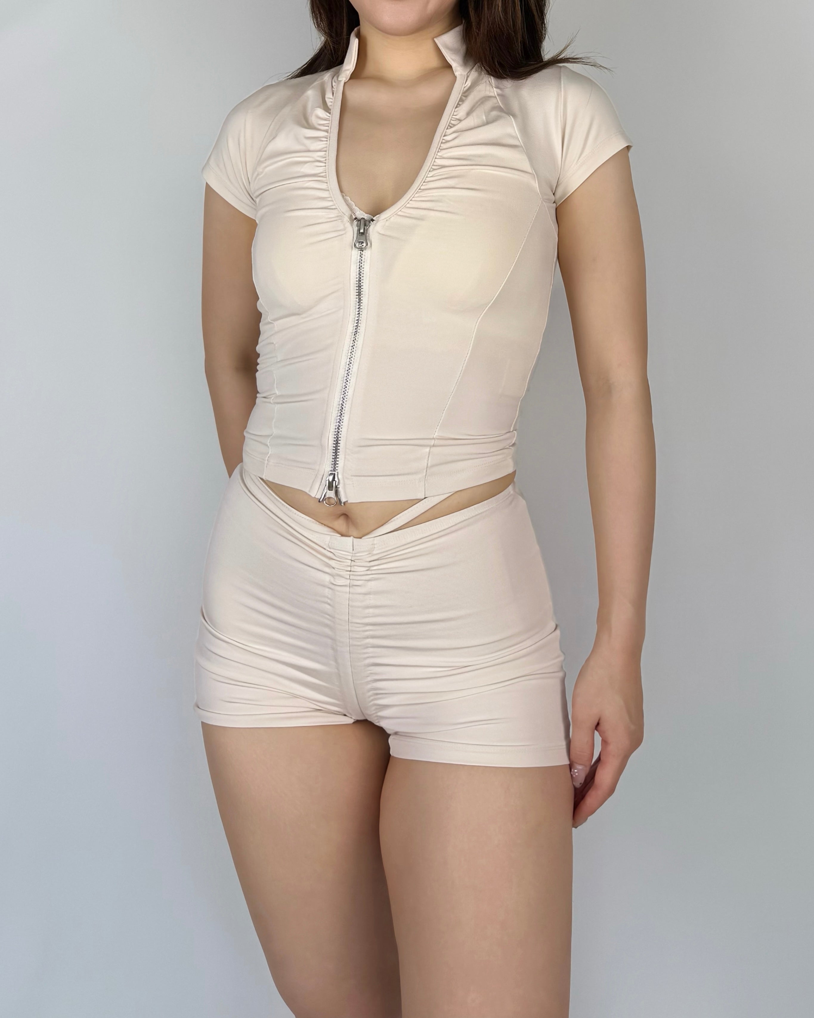 Allure Zip Sculpt Set (Top + Shorts)
