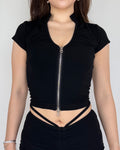 Allure Zip Sculpt Crop Top