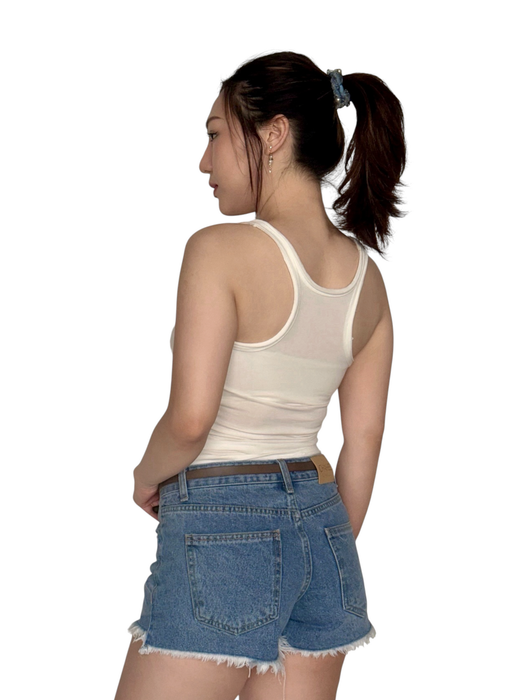 Ribbed Crop Tank 基本款修身背心￼