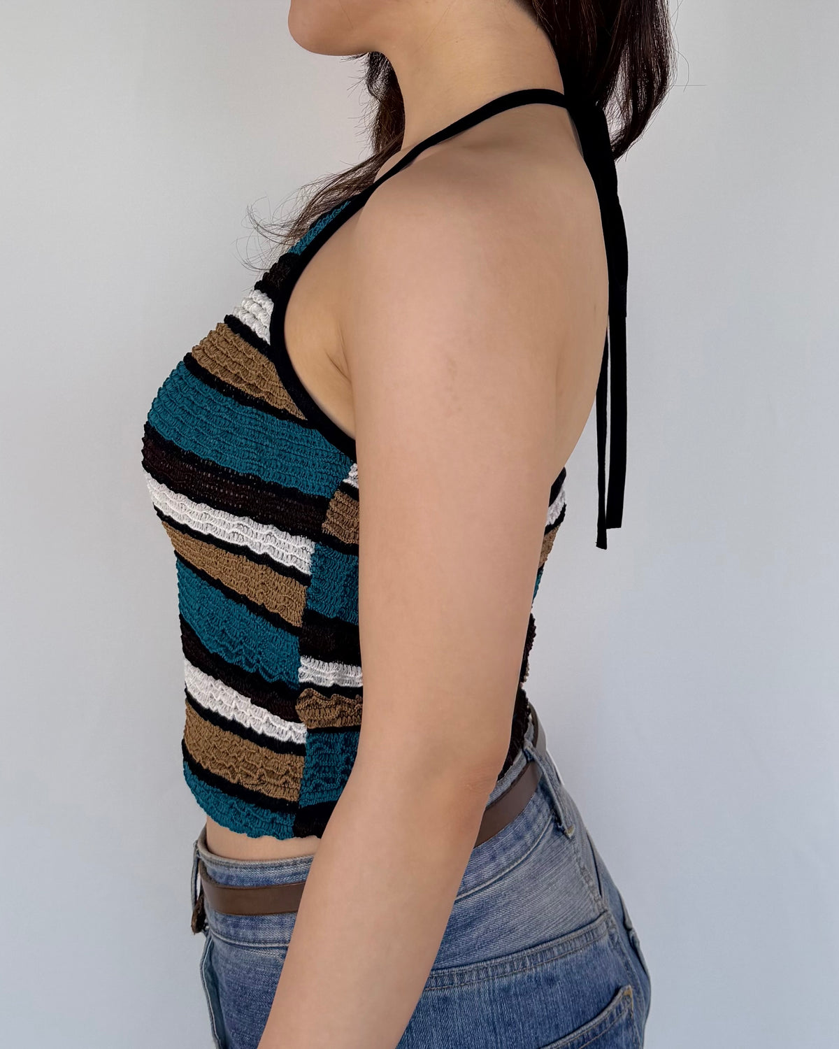 Copenhagen Stripe Halter Top
哥本哈根條紋掛頸背心