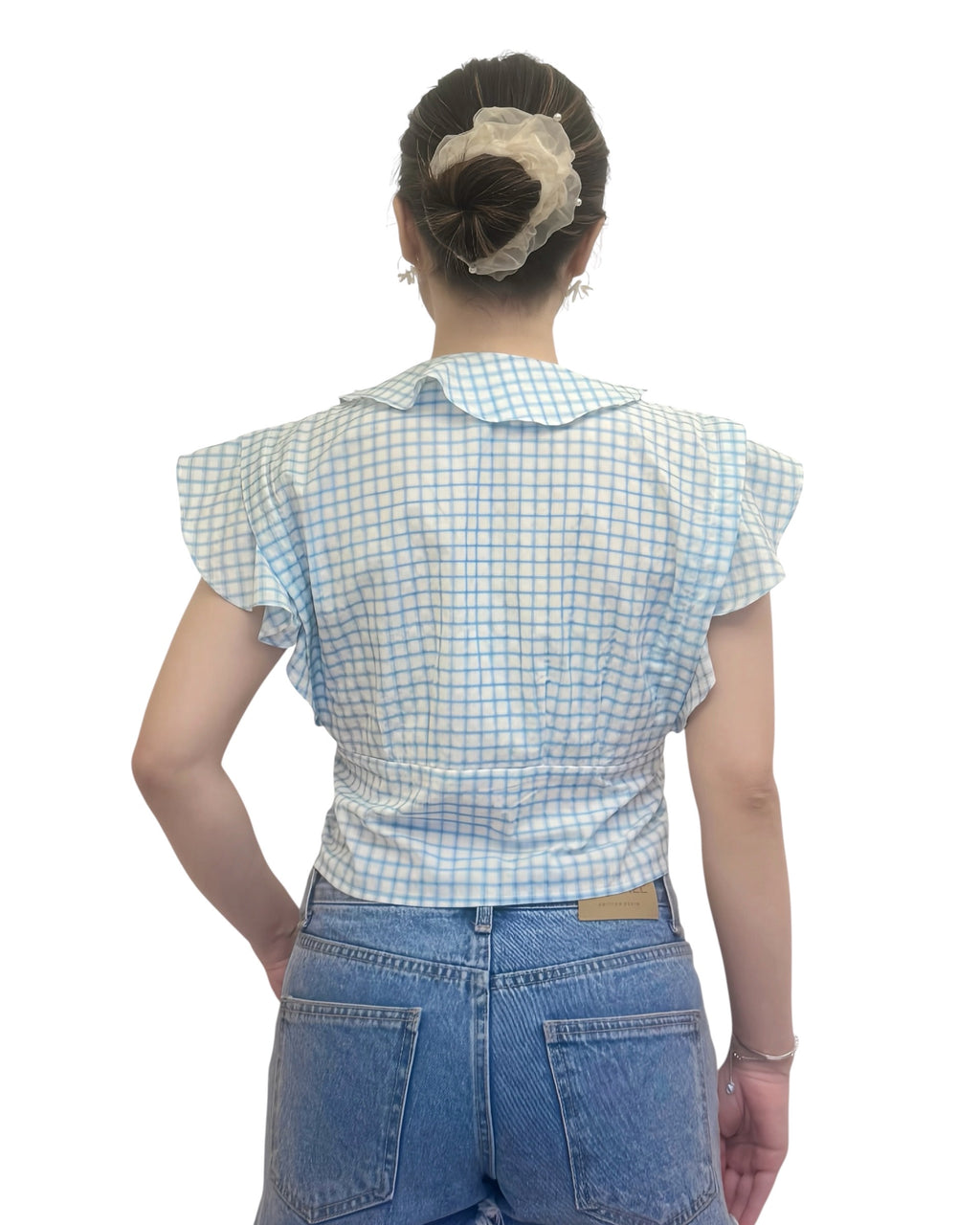 荷葉領綁帶 Crop Top
