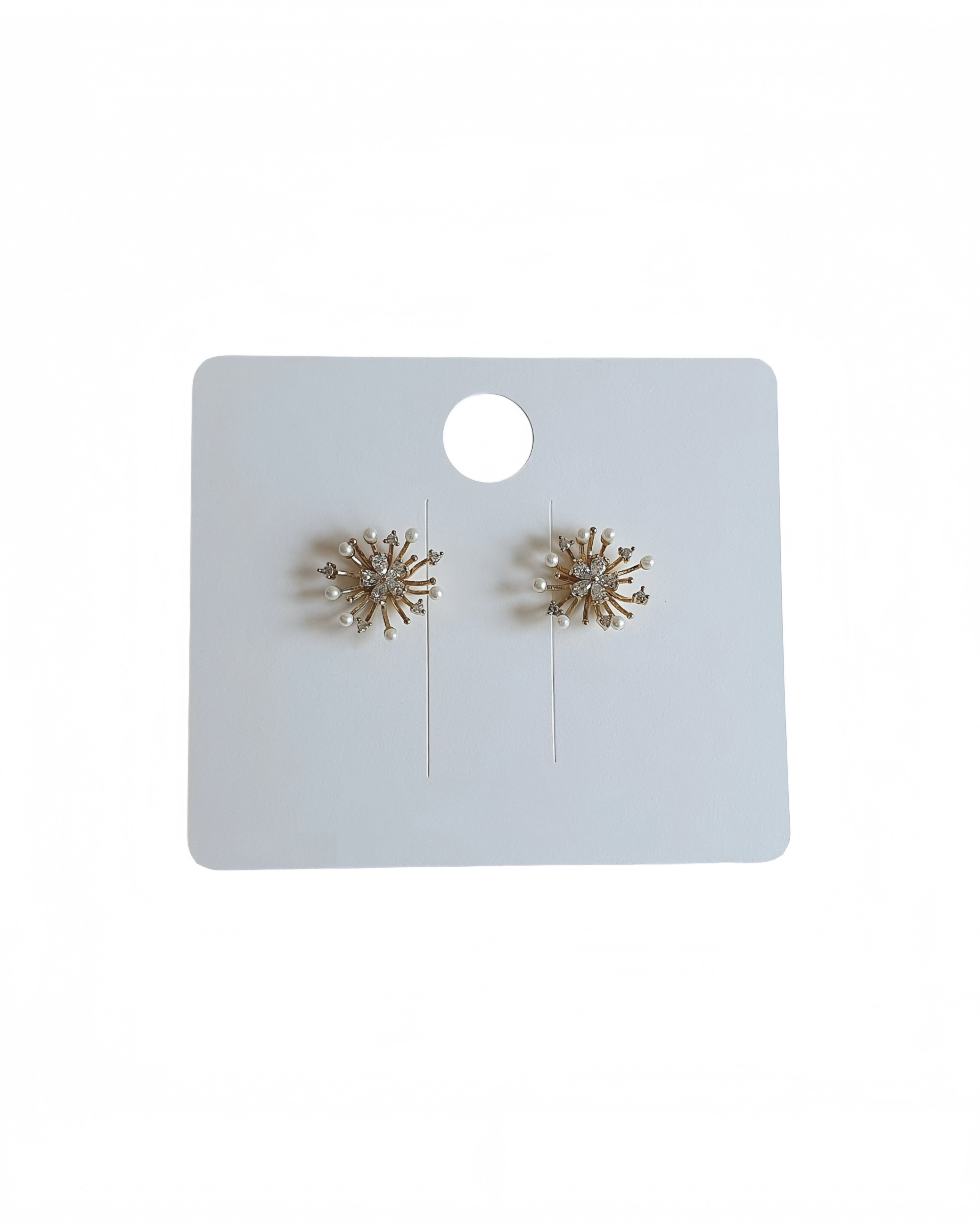 Radiant Pearl Burst Stud Earrings
