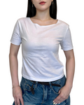 寬領修身 Crop Top