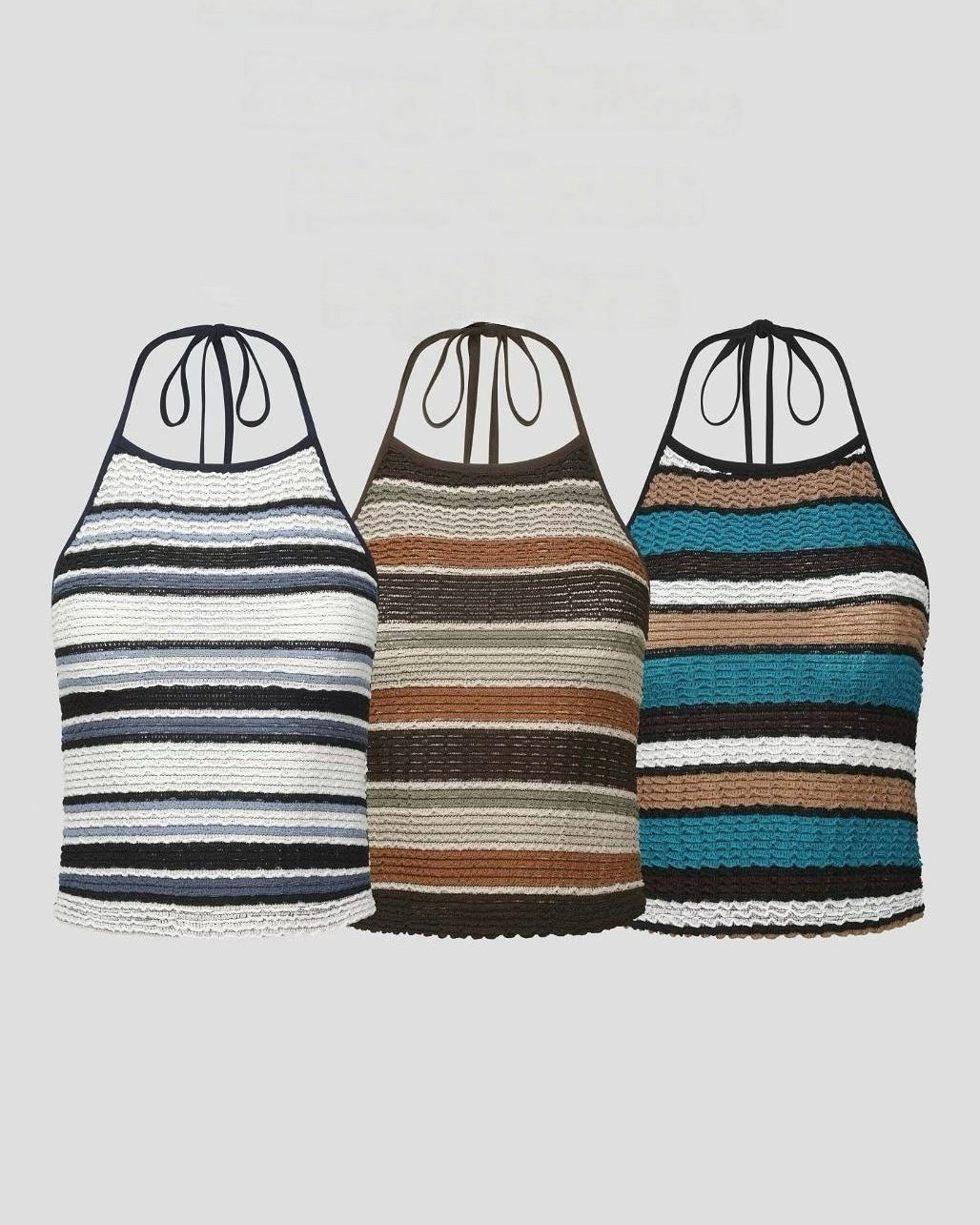 Copenhagen Stripe Halter Top
哥本哈根條紋掛頸背心