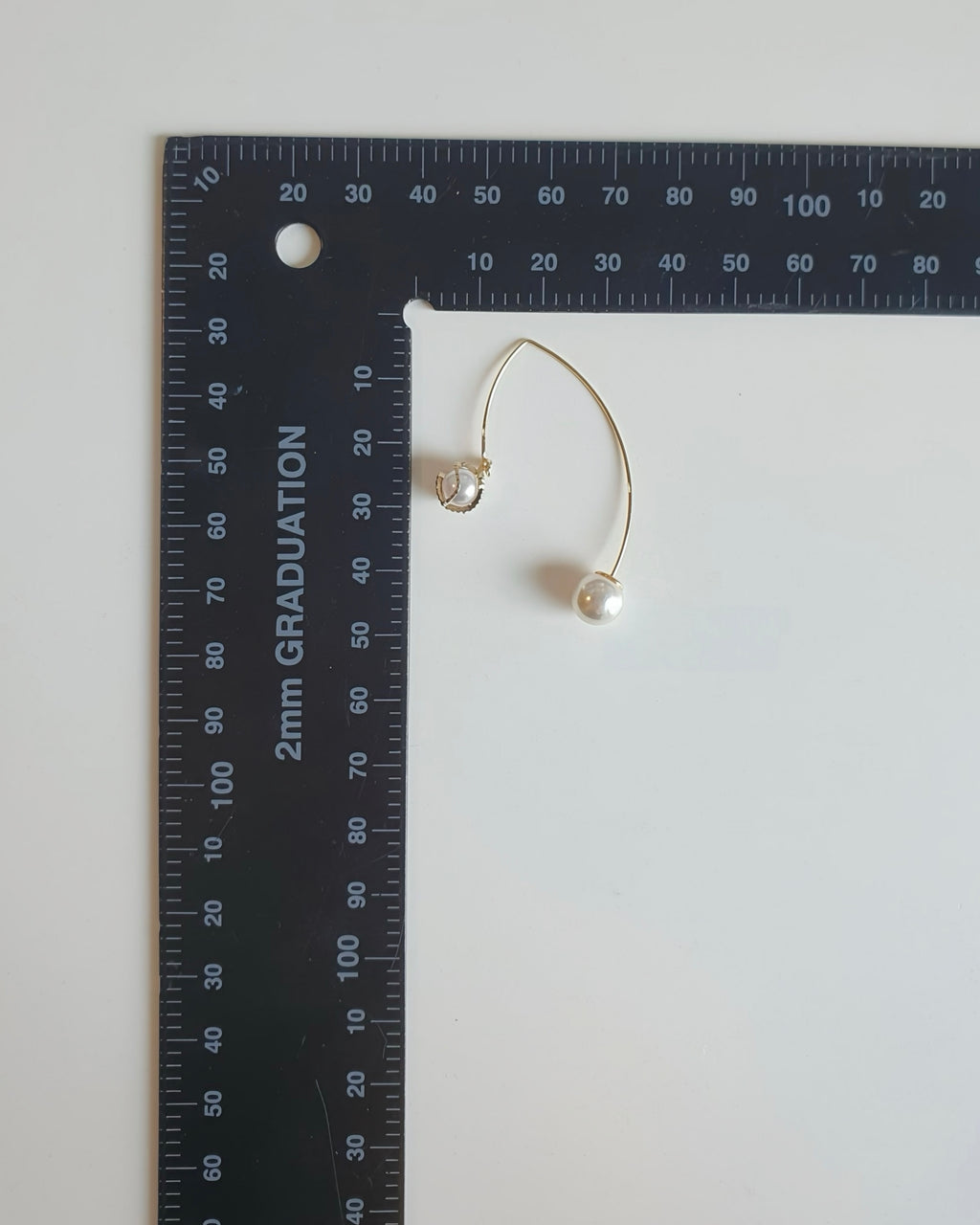 Celestial Pearl Arc Drop Earrings