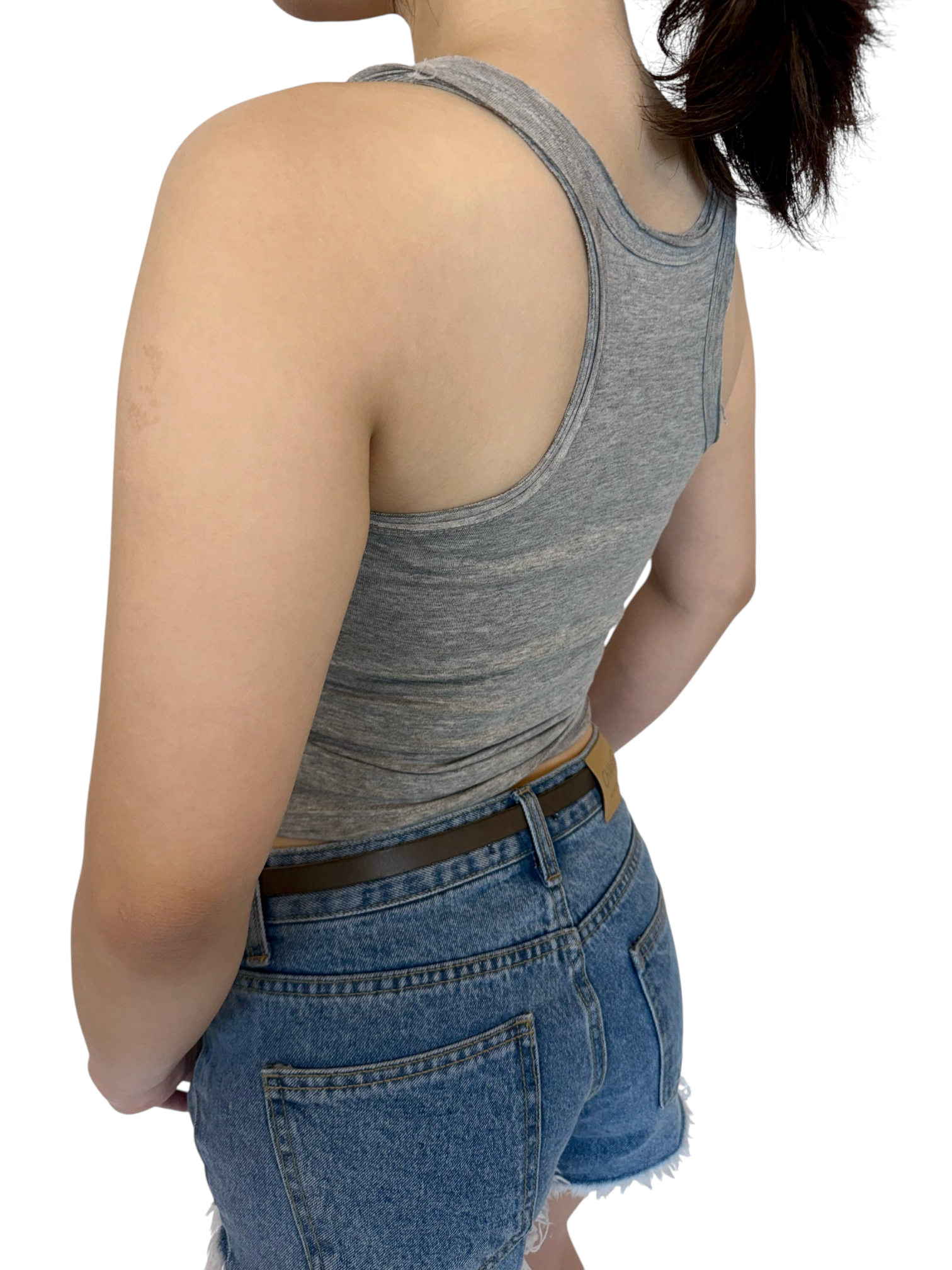 Ribbed Crop Tank 基本款修身背心￼