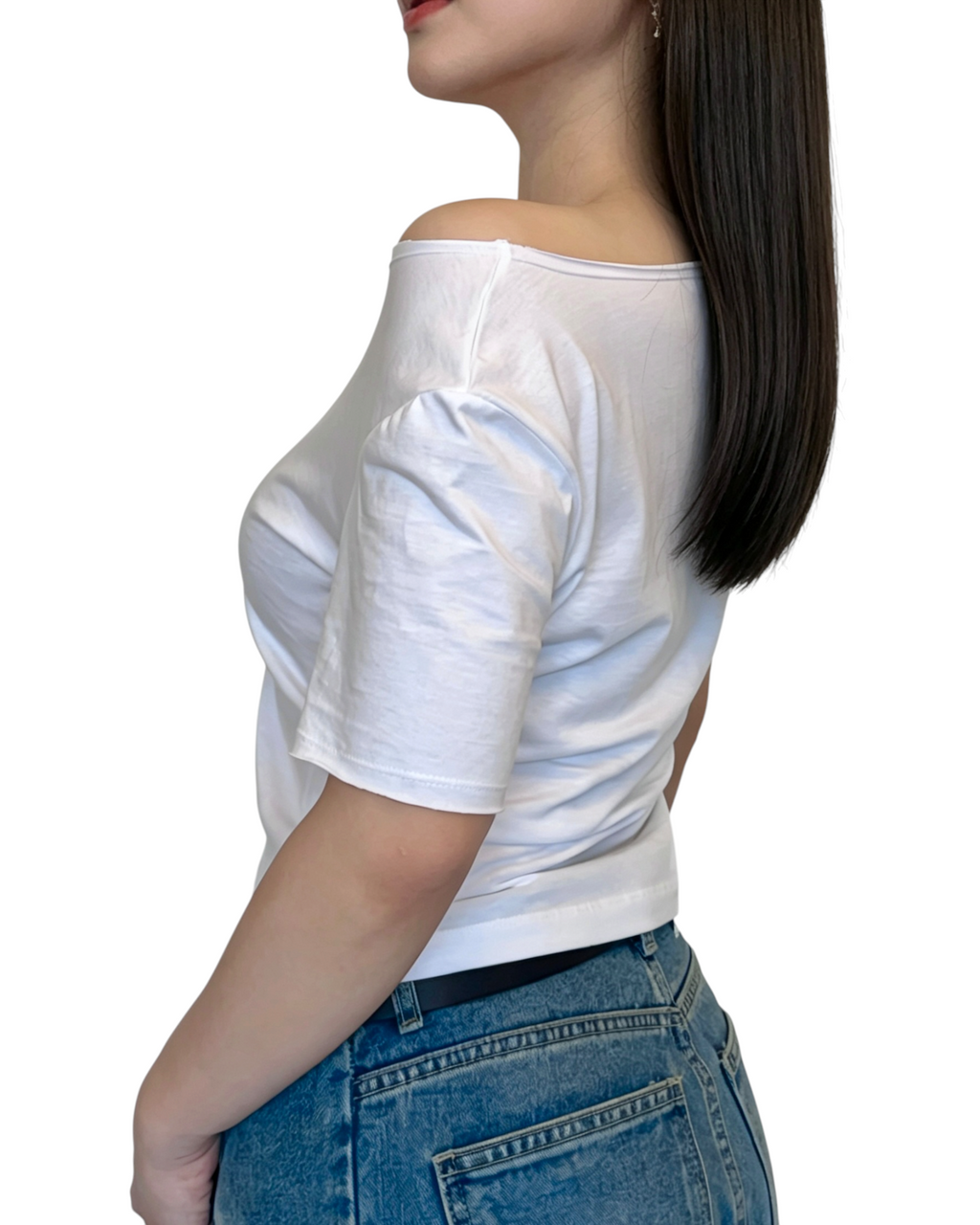 寬領修身 Crop Top