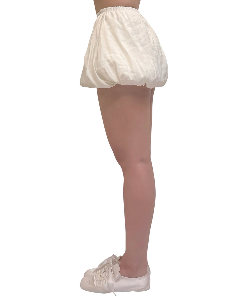 高腰泡泡短裙褲