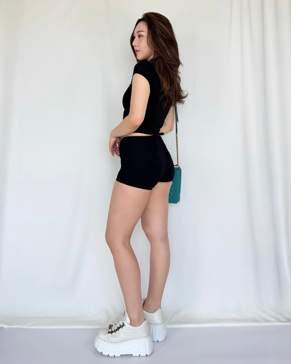 Allure Sculpt Ruched Mini Shorts