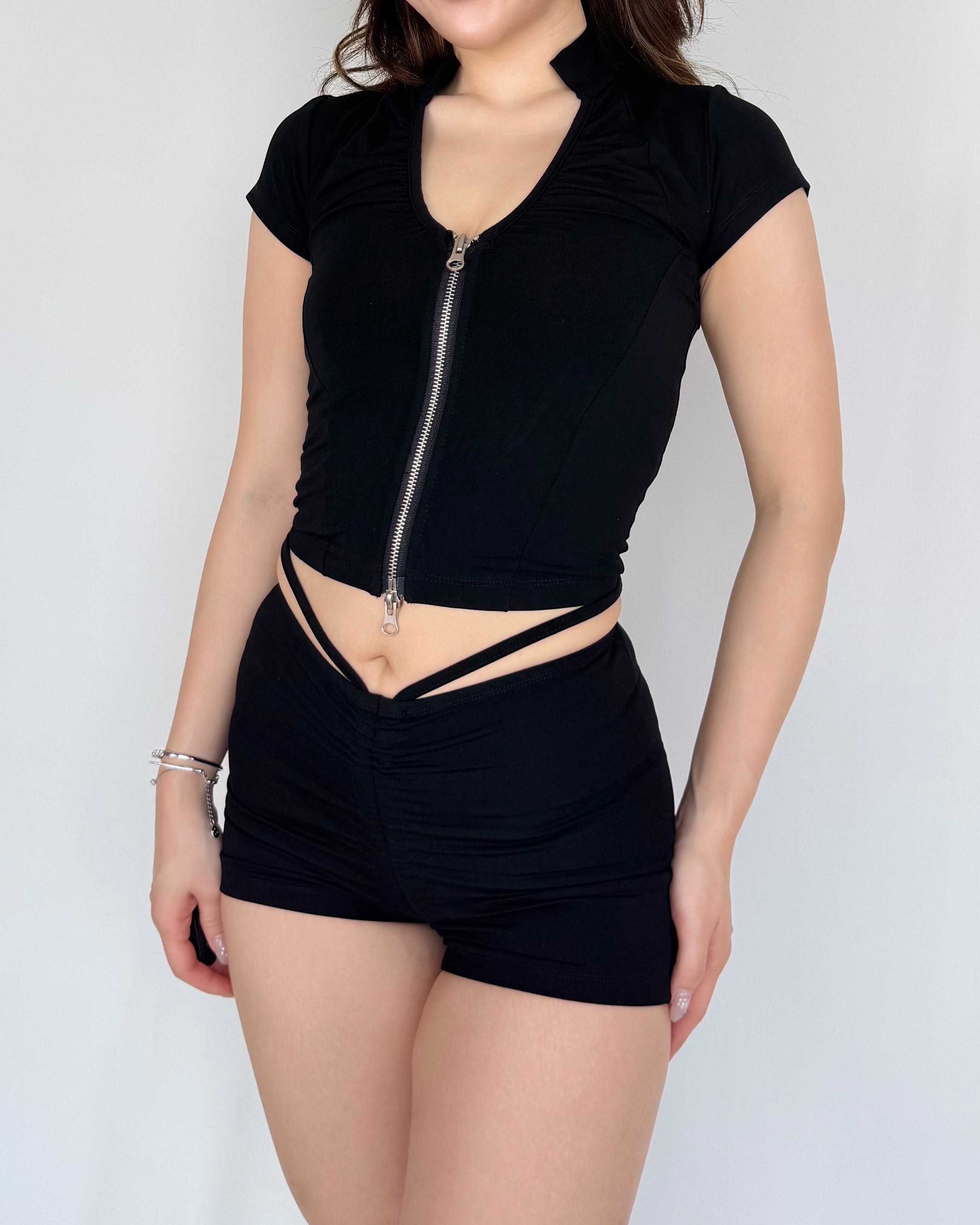 Allure Sculpt Ruched Mini Shorts