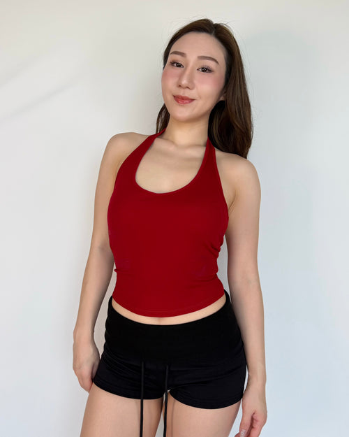Back Muse Halter Top with Built‑In Pads
露背掛頸連 Pad 上衣